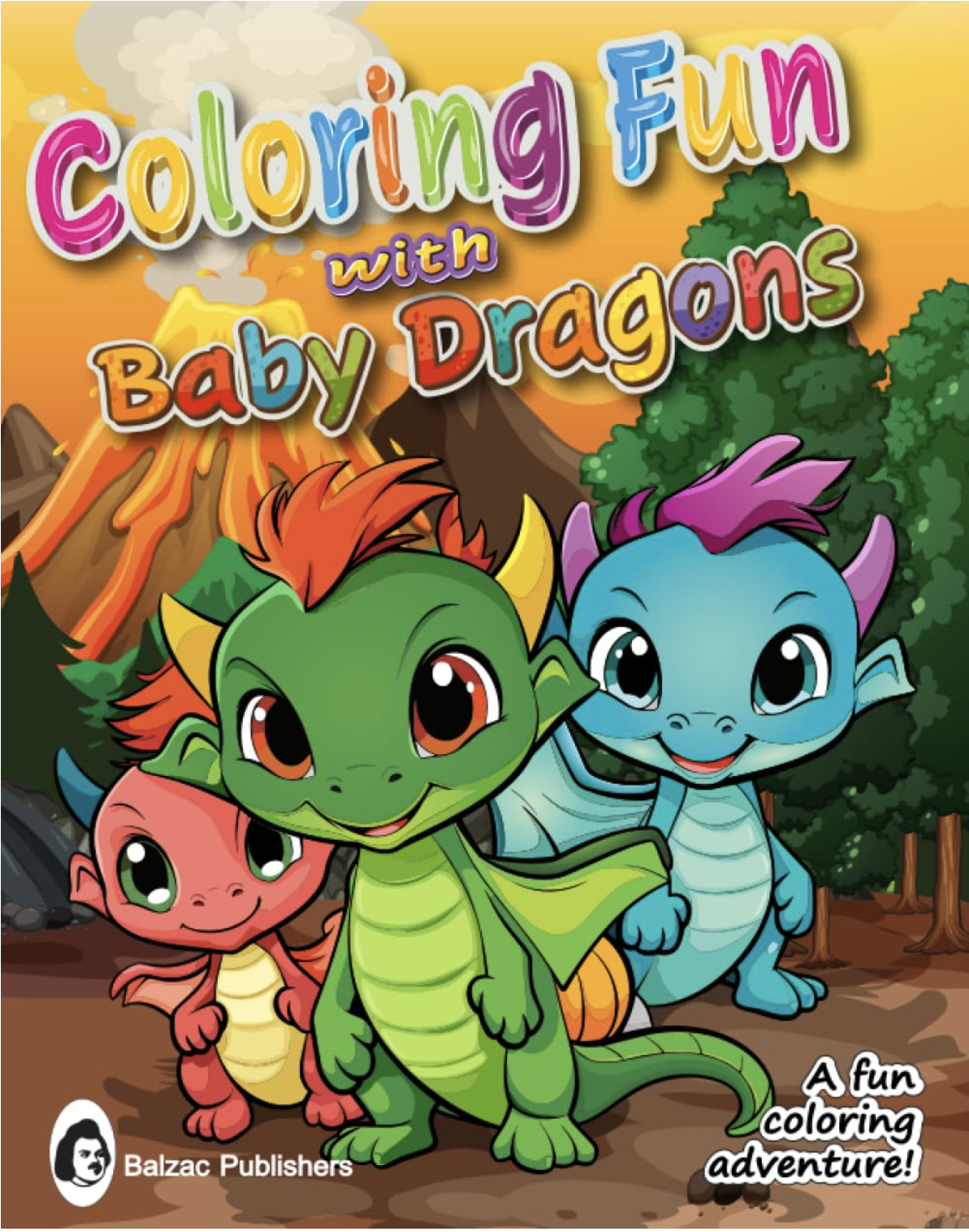 Coloring Fun with Baby Dragons — Buchcover