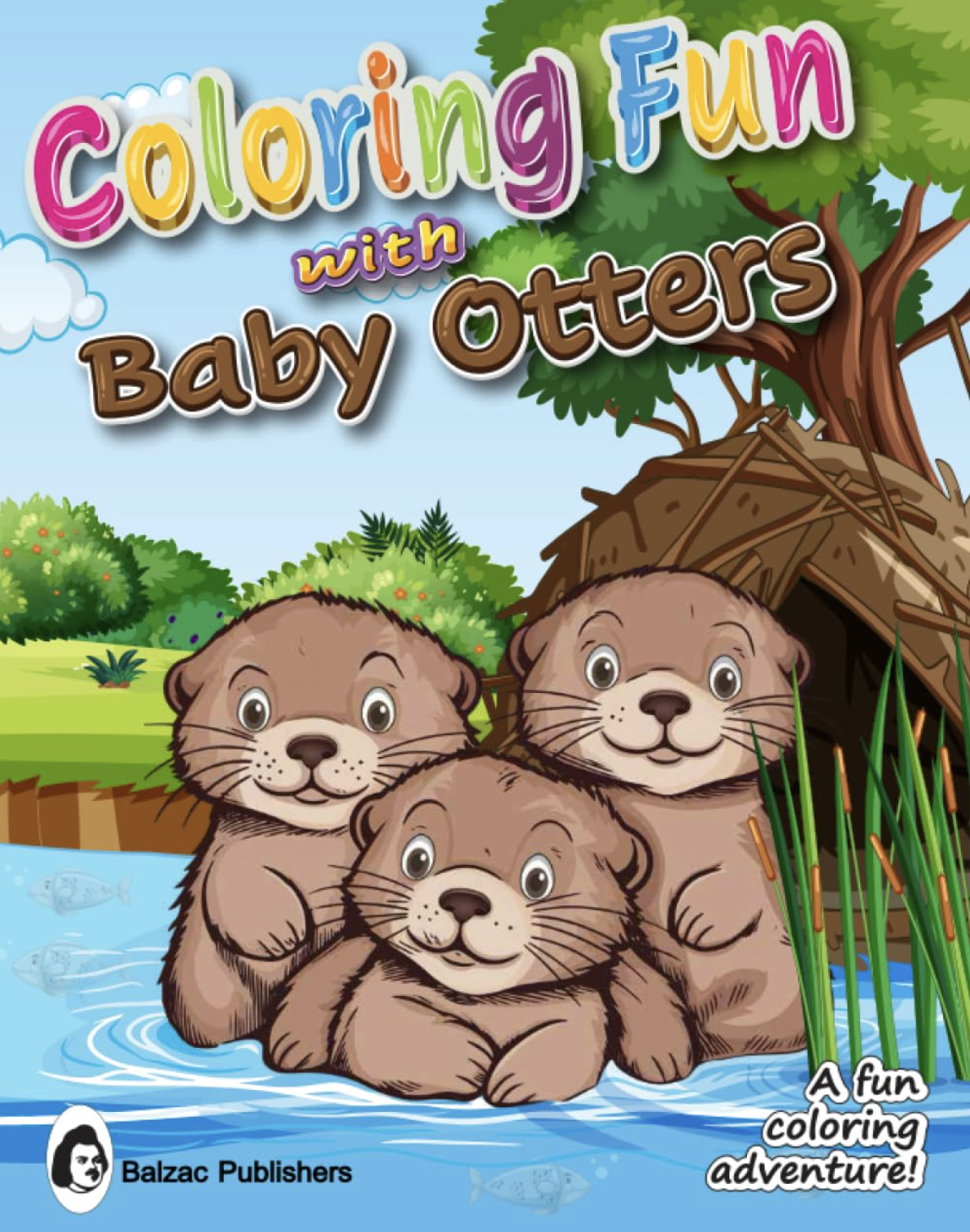 Coloring Fun with Baby Otters — Buchcover