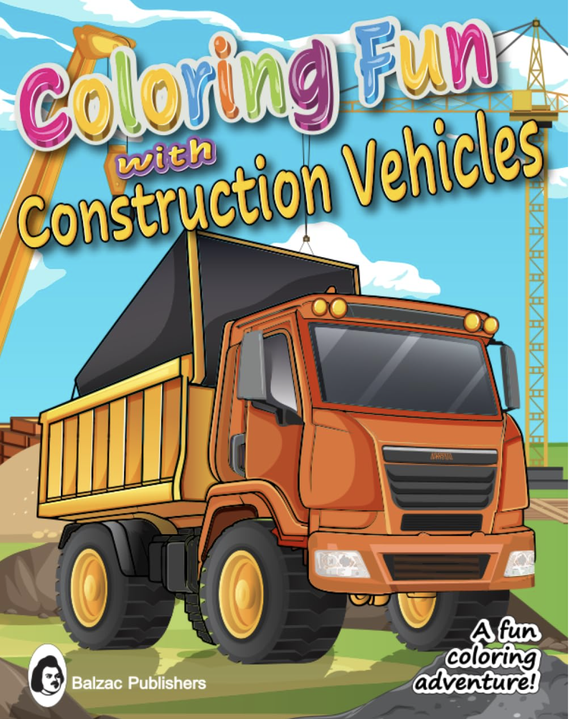 Coloring Fun with Construction Vehicles — Buchcover