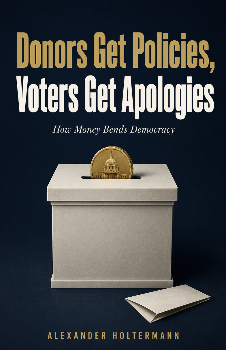Donors Get Policies, Voters Get Apologies — Book cover