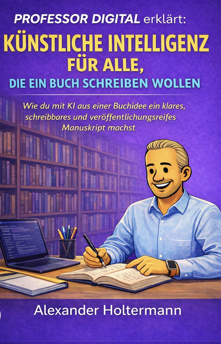 KI für alle, die ein Buch schreiben wollen — Buchcover