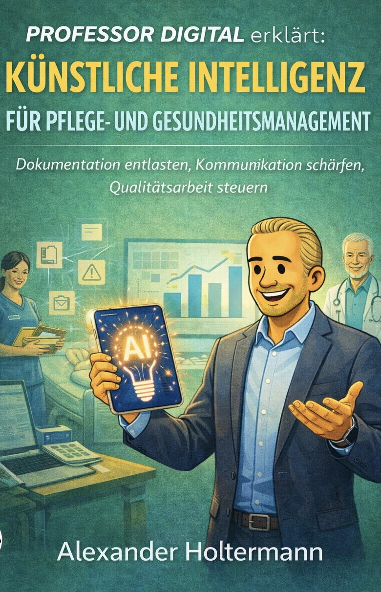 KI für Pflege- und Gesundheitsmanagement — Buchcover