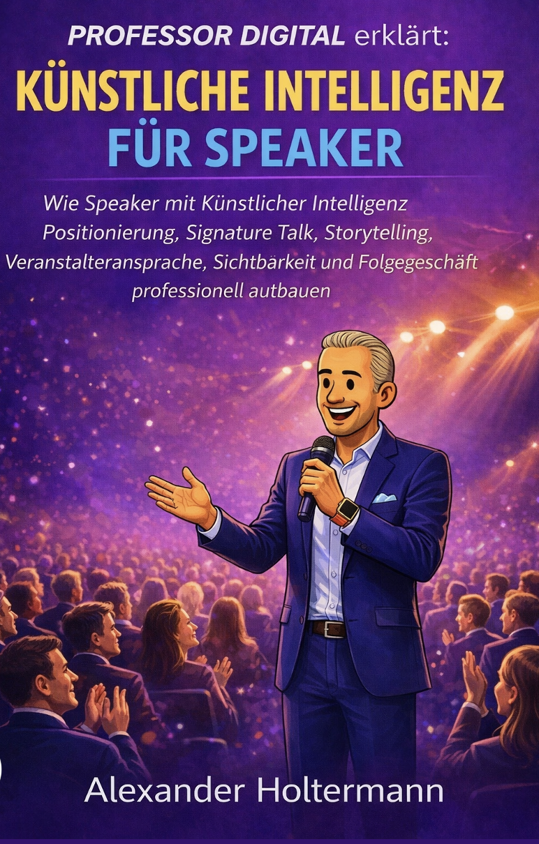 KI für Speaker — Buchcover