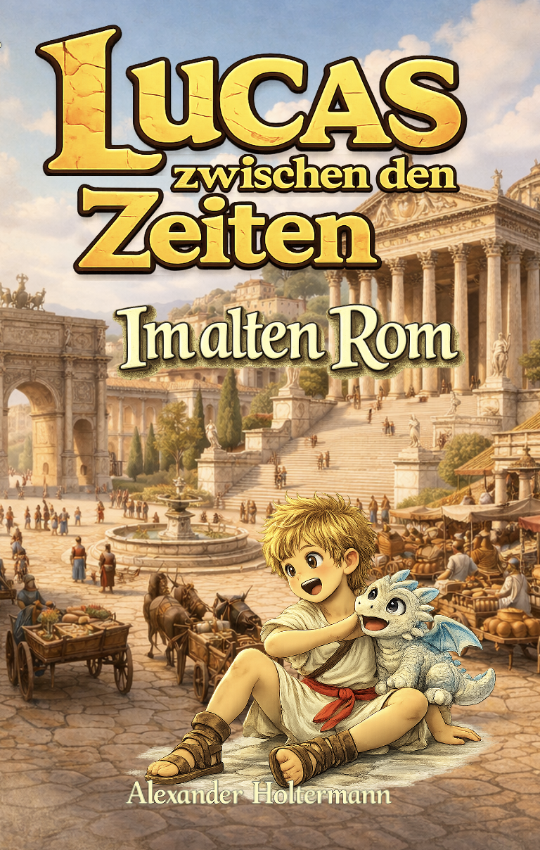 Lucas zwischen den Zeiten — Im alten Rom — Buchcover