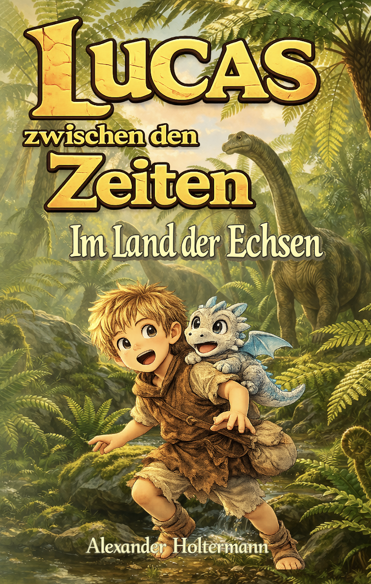 Lucas zwischen den Zeiten — Im Land der Echsen — Buchcover