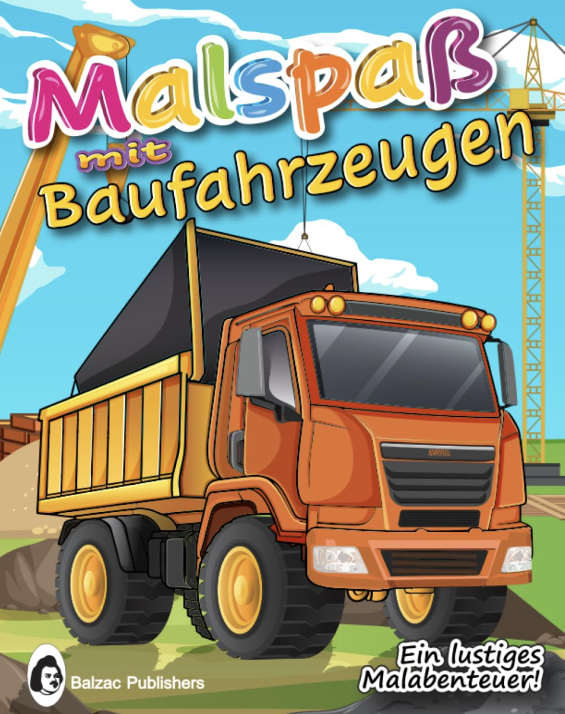 Malspaß mit Baufahrzeugen — Buchcover