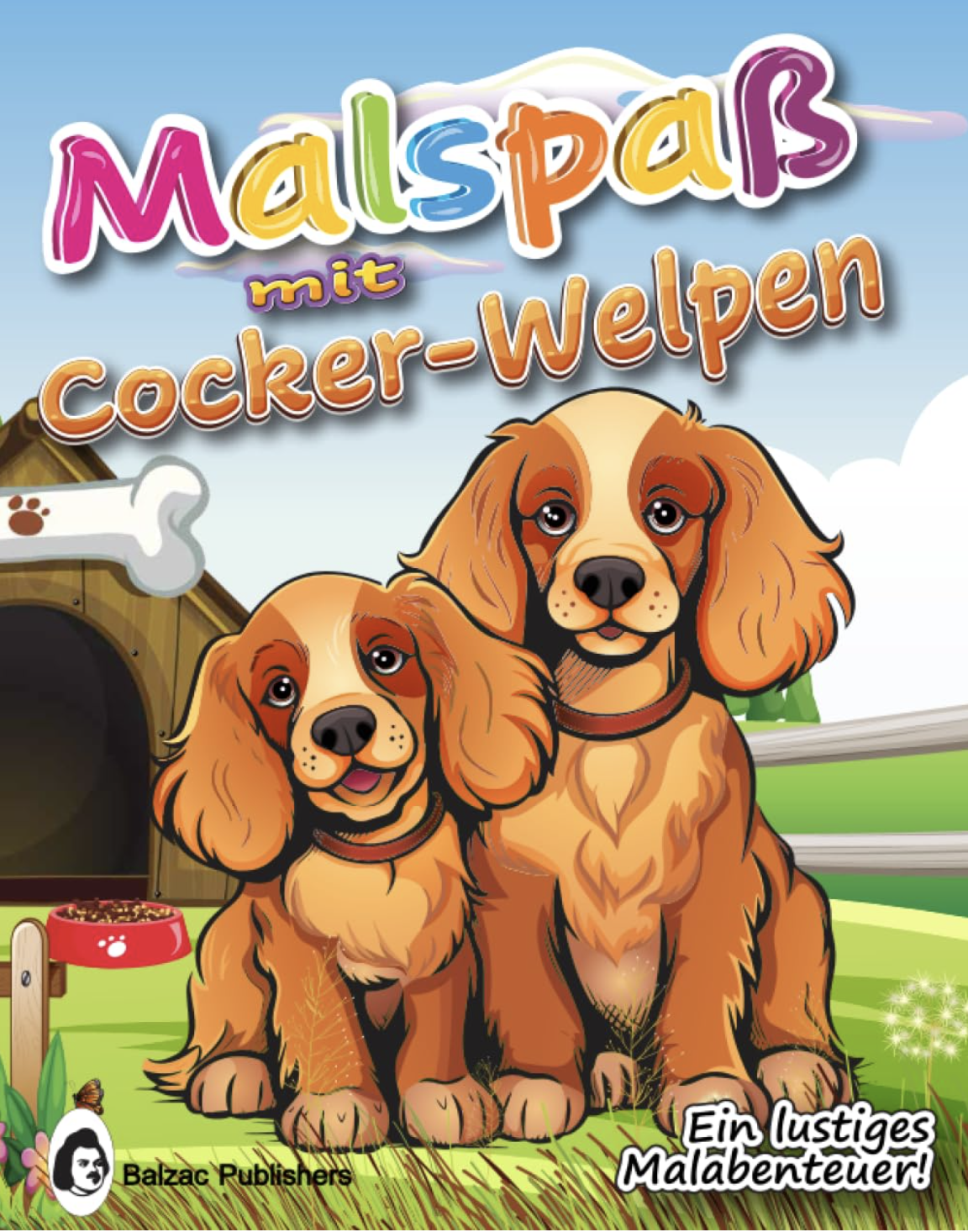 Malspaß mit Cocker-Welpen — Buchcover
