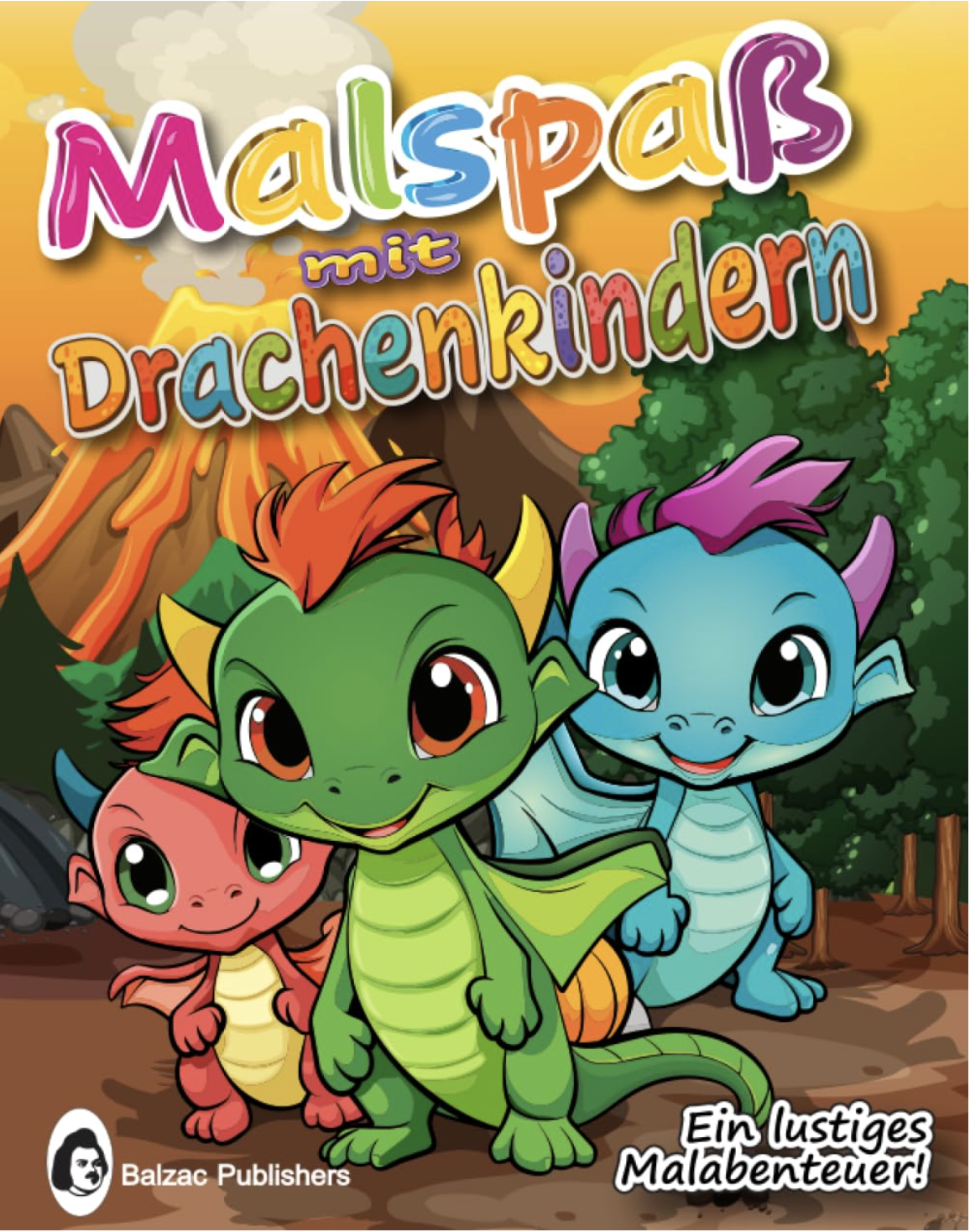 Malspaß mit Drachenkindern — Buchcover