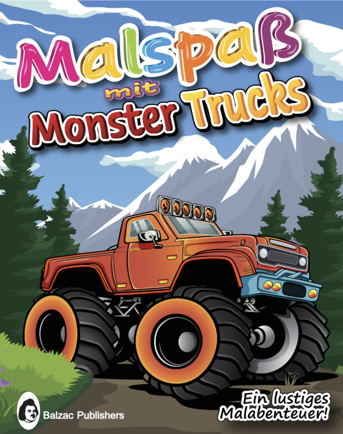 Malspaß mit Monster Trucks — Buchcover
