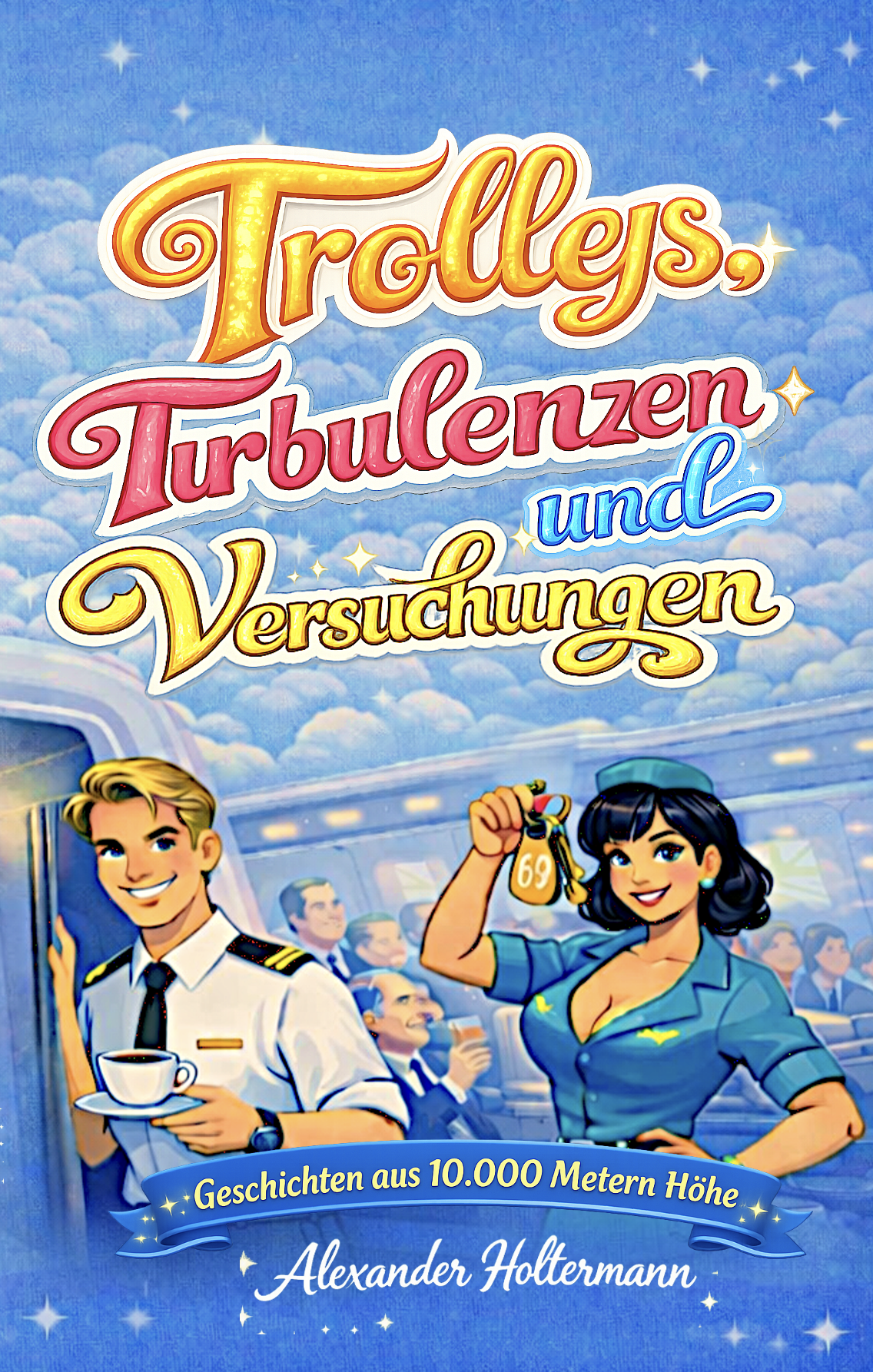 Trolleys, Turbulenzen und Versuchungen — Buchcover